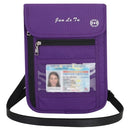 Travel Pouch Neck Wallet with RFID Blocking Passport Holder