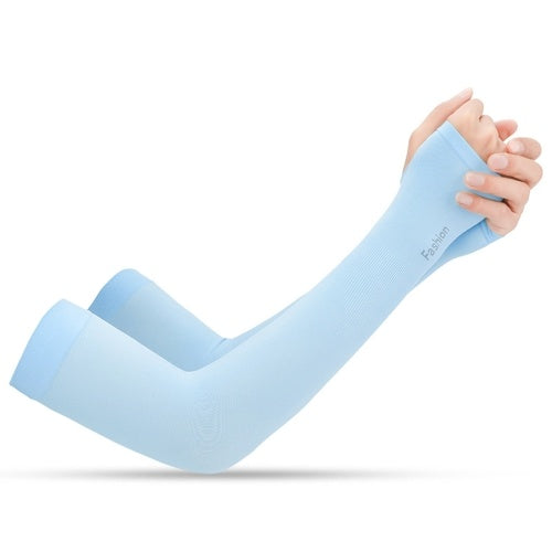 1 Pair Cooling Arm Sleeves UV Protective Absorbent Arm Cover