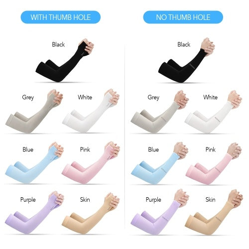 1 Pair Cooling Arm Sleeves UV Protective Absorbent Arm Cover