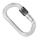 25KN Srew Locking Gate Carabiner الثقيلة D شكل تويست قفل Carabiner