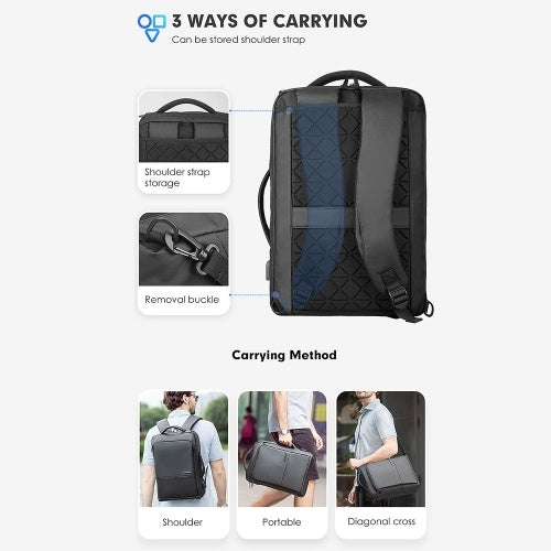 Business Laptop Bag Waterproof USB Charge