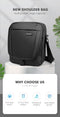 Men Single-Shoulder Bag Black Mode