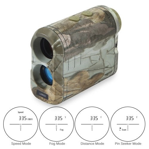 600 متر جولف Rangefinder 6X جهاز قياس المسافة جهاز اختبار السرعة