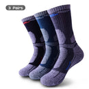 3 Pairs Men Women Thermal Moisture-wicking Breathable Socks