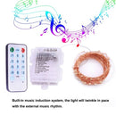 50 LEDs Fairy Lights Sound Activated Twinkle String Lights