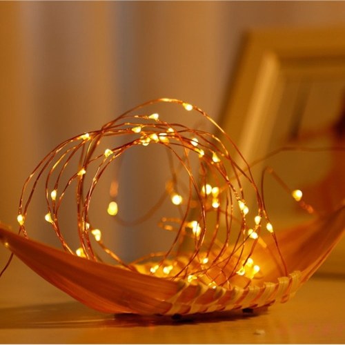 50 LEDs Fairy Lights Sound Activated Twinkle String Lights