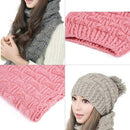 Sweater Scarf and Hat Set