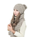 Sweater Scarf and Hat Set