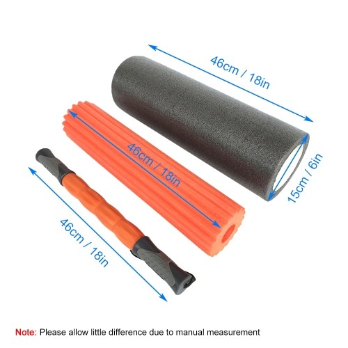 3-IN-1 Yoga Foam Roller Set