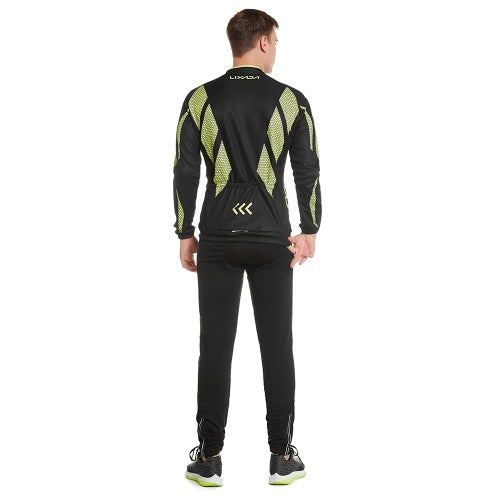 Lixada Men's Winter Long Sleeve Cycling Jersey Set