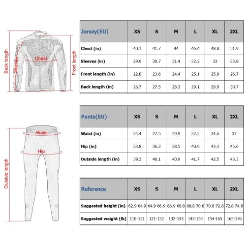 Lixada Men's Winter Long Sleeve Cycling Jersey Set