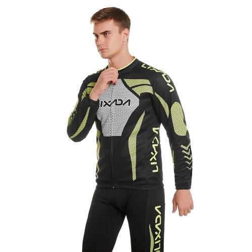 Lixada Men's Winter Long Sleeve Cycling Jersey Set