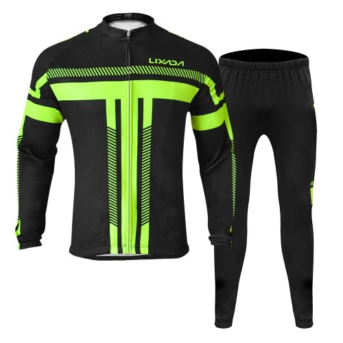 Lixada Men's Winter Long Sleeve Cycling Jersey Set