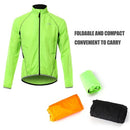 Men Reflective Cycling Jacket Breathable Long Sleeve Bicycle Jersey Wind Coat Vest Outdoor Sportswear