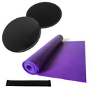 4pcs Yoga Equipment Set Discs Core Sliders Resistance Loop Band Exercise Latex Strap Perfect Abdominal Core Training Gym Yoga Pilates Rehab Kit