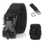 Quick Release Metal Buckle Belt with Waist Pouch Snap Hook Strap for Camping Hiking Fishing