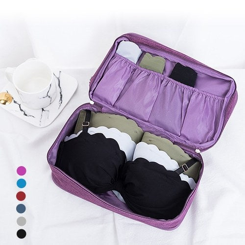 Bra Underwear Storage Bag 3 Layers Travel Organizer Cosmetics Storage Bag