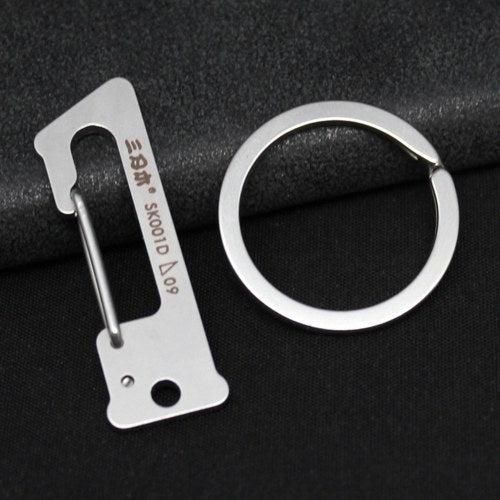 Carabiner Keychain Stainless Steel Pocket Tool