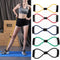 8 Shaped Resistance Bands Exercise Cords Chest Stretch Yoga Training Fitness Elastic Tube Bands