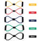 8 Shaped Resistance Bands Exercise Cords Chest Stretch Yoga Training Fitness Elastic Tube Bands