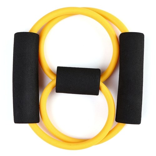 8 Shaped Resistance Bands Exercise Cords Chest Stretch Yoga Training Fitness Elastic Tube Bands