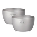 Lixada 50ml Double Wall Titanium Mini Tea Cup