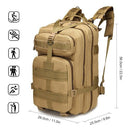 45L Outdoor Backpack Water Resistant Molle Backpack Bag for Outdoor Camping Hiking Traveling