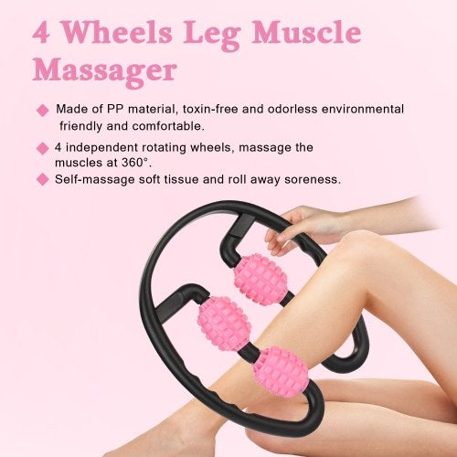 4-wheel Leg Muscle Massager