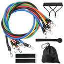 11 Pcs/Set Fitness Puller Multi-functional Muscle Strength Yoga Training Rope Resistance Belt