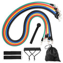 11 Pcs/Set Fitness Puller Multi-functional Muscle Strength Yoga Training Rope Resistance Belt