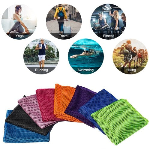 2 Pack Cooling Towel Soft Breathable Travel Ice Towel