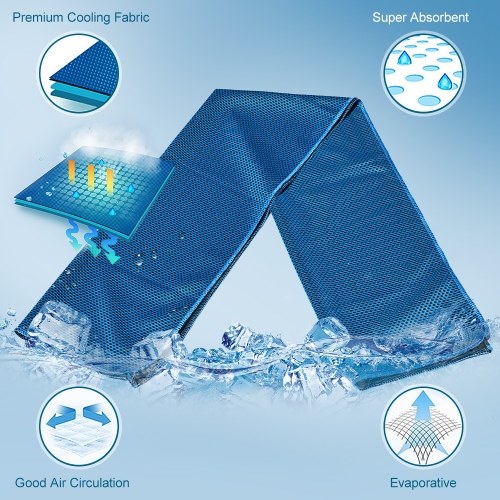 2 Pack Cooling Towel Soft Breathable Travel Ice Towel