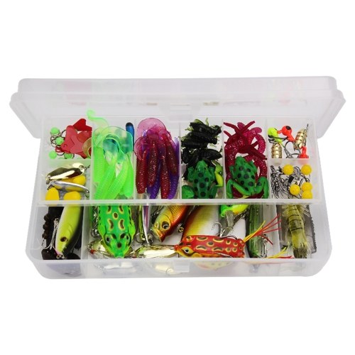 141pcs Fishing Accessories Kit Fishing Lures Baits