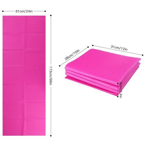 4mm Thick 68X24 Inch Foldable Yoga Mat