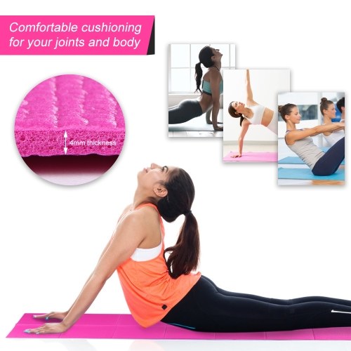 4mm Thick 68X24 Inch Foldable Yoga Mat