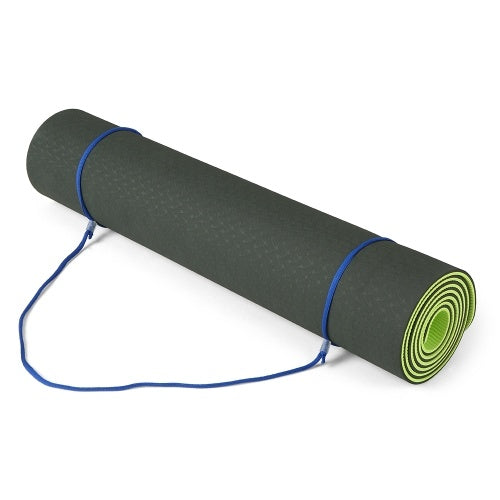 Lixada 72.05×24.01in Portable Double Dual-colored Yoga Mat Thicken Sports Mat Anti-slip Exercise Mat