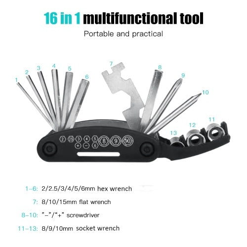 Portable Mountain Bike Repair Tools