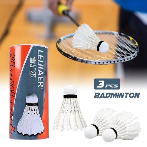 3pcs Badminton Durable Shuttlecocks Indoor Outdoor Sports