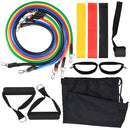 14pcs Resistance Bands Set Workout Fintess Exercise Tube Bands Jump Rope Door Anchor Ankle Straps Cushioned Handles 8-Shaped Resistance Band with Carry Bags for Home Gym Travel