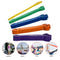 Pack of 5 Resistance Loop Bands Set Latex Yoga Strength Training Pull Up Assist   Bands Home Gym Fitness Workout Elastic Exercise Band with Carry Bag