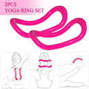 2 PCS Yoga Ring Pilates Ring Fitness Ring Full Body Stretch Circle Great