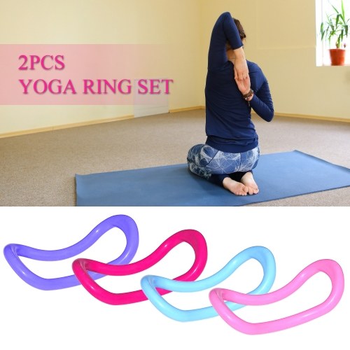 2 PCS Yoga Ring Pilates Ring Fitness Ring Full Body Stretch Circle Great