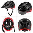 Mountain Bike Helmet with Detachable Visor Detachable Goggles Ultralight Adjustable MTB Cycling Bicycle Helmet Men Women Sports Outdoor Safety Helmet