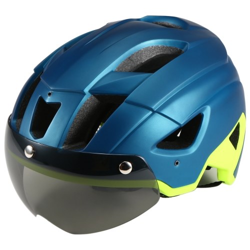 Mountain Bike Helmet with Detachable Visor Detachable Goggles Ultralight Adjustable MTB Cycling Bicycle Helmet Men Women Sports Outdoor Safety Helmet