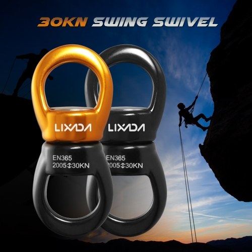 Lixada Swing Swivel 30kN Safest Rotational Device Swing Spinner Carabiner Swivel Climbing Rope Swivels