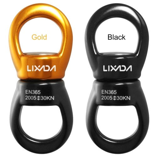 Lixada Swing Swivel 30kN Safest Rotational Device Swing Spinner Carabiner Swivel Climbing Rope Swivels