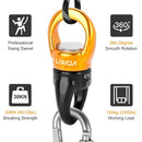 Lixada Swing Swivel 30kN Safest Rotational Device Swing Spinner Carabiner Swivel Climbing Rope Swivels