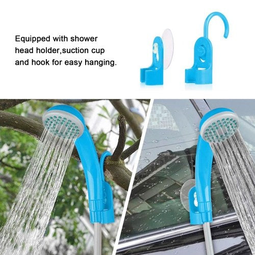 Portable 12V Electric Outdoor Handheld Shower with Pump