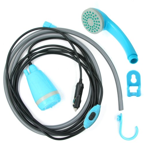 Portable 12V Electric Outdoor Handheld Shower with Pump