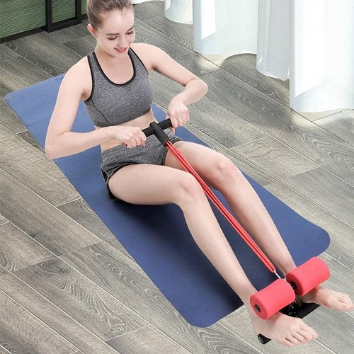 Portable Suction Sit Up Bar with Elastic Tension Rope